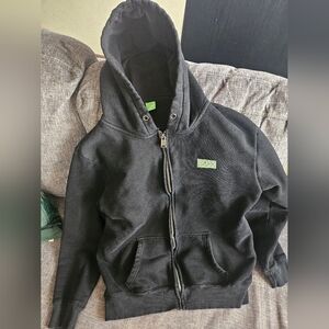 Hugo Boss Green Label Black Zip-Up Hoodie. 20 Ptp